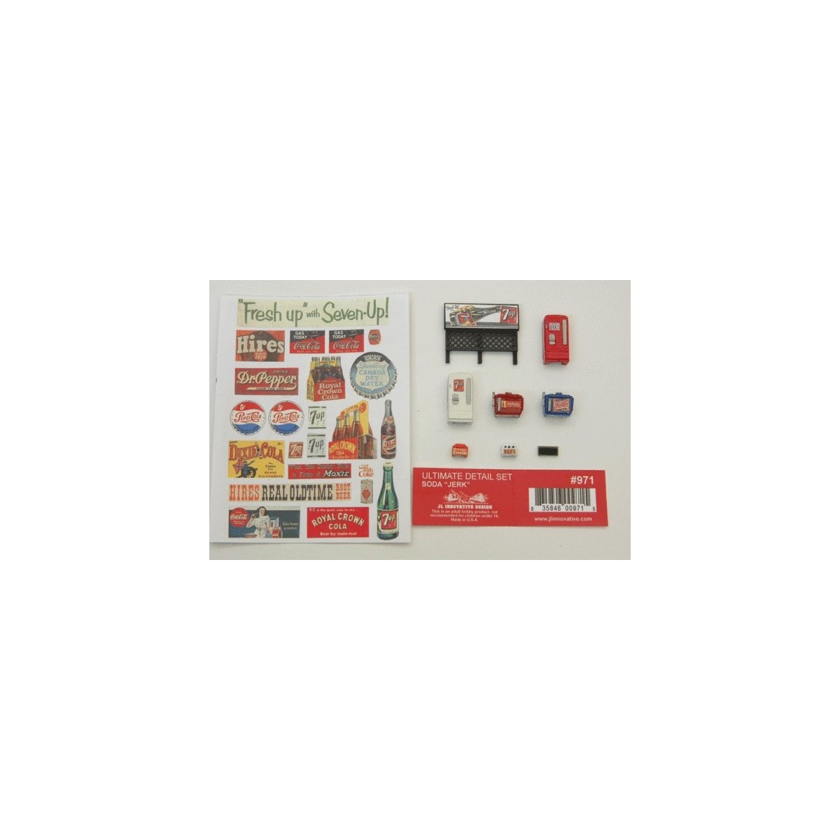 Decorated Ultimate Detail Set -- Soda Jerk, HO, JL Innovative Design 971