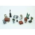 Country Store Detail Set -- Unpainted Metal Castings, HO, JL Innovative Design 334