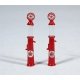 Custom Gravity-Feed Gas Pump -- Red Crown pkg(2), HO, JL Innovative Design 932
