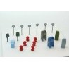Main Street Detail Set -- 19 Pieces (Unpainted), HO, JL Innovative Design 342