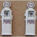 Deluxe Custom Gas Pumps -- Pure Oil pkg(2), HO, JL Innovative Design 592