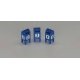 Custom U.S. Mail Street Mailbox 3-Pack -- 1971-1992 (blue), HO, JL Innovative Design 802