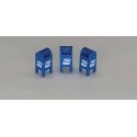 Custom U.S. Mail Street Mailbox 3-Pack -- 1993-2022+ (blue), HO, JL Innovative Design 804