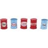 Custom Oil Barrels -- Esso (red, light blue) pkg(5), HO, JL Innovative Design 574