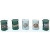 Custom Oil Barrels -- Quaker State (silver, green) pkg(5), HO, JL Innovative Design 579