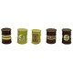 Custom Oil Barrel pkg(5) -- Gilmore (mustard, red), HO, JL Innovative Design 568