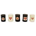 Custom Oil Barrel pkg(5) -- Conoco (ivory, green), HO, JL Innovative Design 569