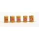 Industrial Barrels pkg(5) -- Yellow, HO, JL Innovative Design 413