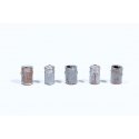 Custom Garbage Cans -- Painted & Rusted pkg(5), HO, JL Innovative Design 718