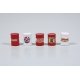 Custom Oil Barrels, pkg(5) -- Atlantic (red, white), HO, JL Innovative Design 556