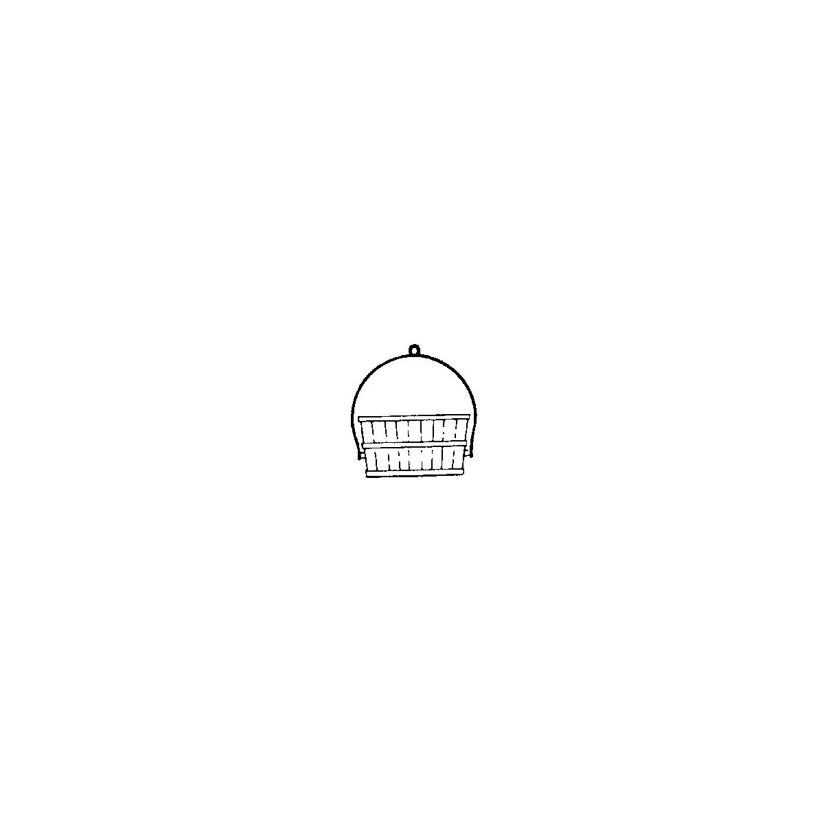 Coal Buckets w/Handle pkg(2), HO, Durango Press 76