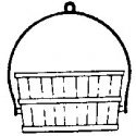 Coal Buckets w/Handle pkg(2), HO, Durango Press 76