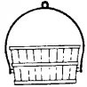 Coal Buckets w/Handle pkg(2), HO, Durango Press 76