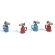 Kerosene-Style Blow Torch (Cast Metal) -- Unpainted pkg(4), HO, Durango Press 74