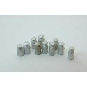 Milk Cans - Metal Castings pkg(10) -- Unpainted, HO, Durango Press 154
