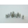Milk Cans - Metal Castings pkg(10) -- Unpainted, HO, Durango Press 154