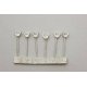 Parking Meters -- Unpainted Metal Castings pkg(6), HO, Durango Press 195