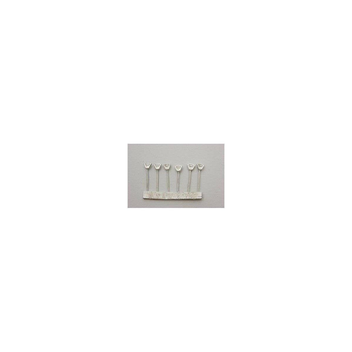 Parking Meters -- Unpainted Metal Castings pkg(6), HO, Durango Press 195