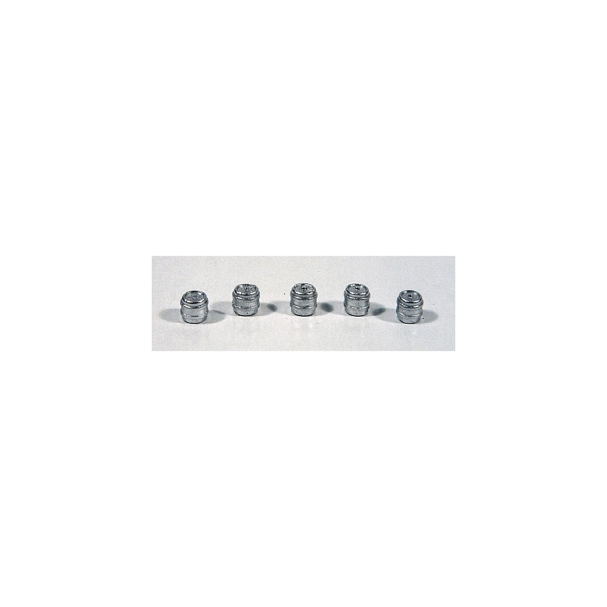 Aluminum Kegs pkg(5) -- Small, HO, Durango Press 77