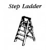 Custom Ladders -- 8′ Step (brown), HO, JL Innovative Design 554