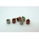 Open Buckets -- Unpainted Metal Castings pkg(6), HO, Durango Press 159