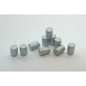 Small Kegs -- Unpainted Metal Castings pkg(10), HO, Durango Press 145
