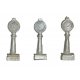 Round-Top Scale - Kit -- Unpainted pkg(3), HO, Durango Press 149