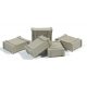 Large Square Crate (Cast Metal) -- Unpainted pkg(5), HO, Durango Press 137