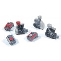 Auto Engines (Cast Metal) -- 2 Styles, Unpainted pkg(6), HO, Durango Press 138
