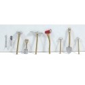 Assorted Tools -- Mixed, Unpainted pkg(8), HO, Durango Press 139