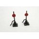 Vintage Switch Stands -- Unpainted Metal Castings pkg(2), HO, Durango Press 158