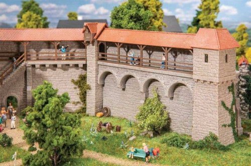 Old-Town Wall Fortified Towers -- Kit, HO, Faller Gmbh 130693