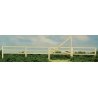 3-Slat Fence w/3 Gates -- Kit - 50′ 1.2m, HO, GCLaser 19086