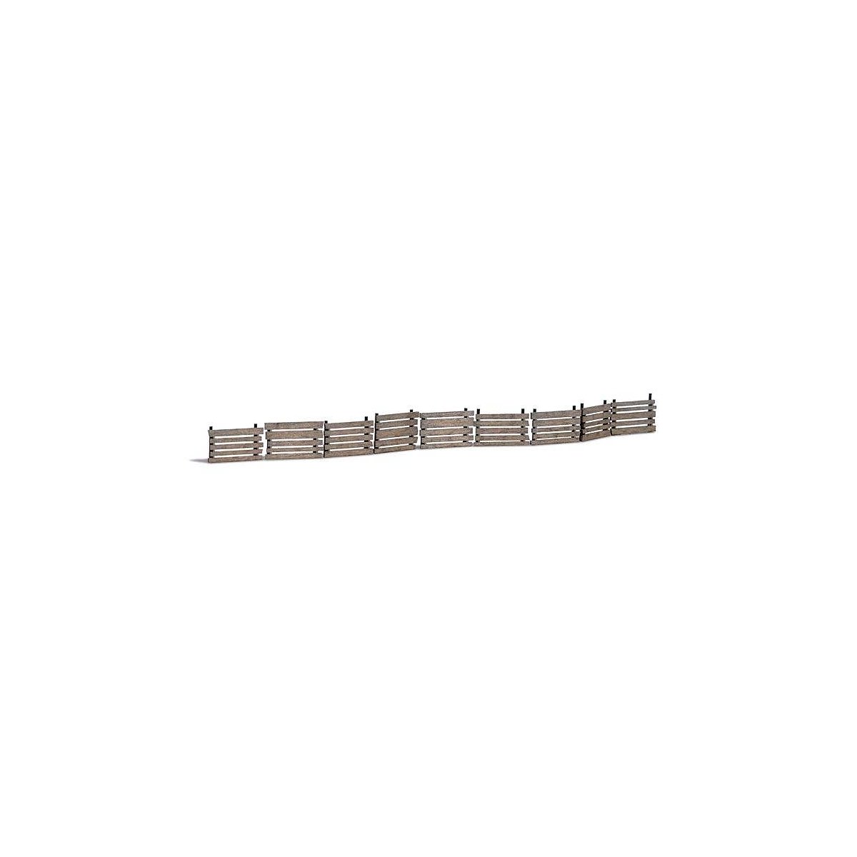 Wood Retaining Walls/Slope Stabilizers - Laser-Cut Kit -- 9 Sections, HO, Busch Gmbh & Co Kg 1849