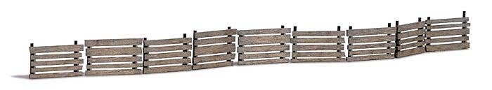 Wood Retaining Walls/Slope Stabilizers - Laser-Cut Kit -- 9 Sections, HO, Busch Gmbh & Co Kg 1849