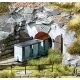 Mine Entrance 1-Rail -- 3-1/2 x 1-3/4′ 9 x 4.5cm, HO, Busch Gmbh & Co Kg 1470