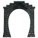 Single Track Tunnel Portals -- Less Liner Holder, HO, Busch Gmbh & Co Kg 7024
