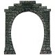 Single-Track Tunnel Portals -- With Liner Holder pkg(2), HO, Busch Gmbh & Co Kg 7026