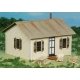 Open Hearth Inn Rental Cabin 4-Pack w/4 Tables & 8 Chairs -- Laser-Cut Matboard Kit - Each Cabin: 2-7/8 x 2-5/8 x 1-7/8′ 7.3 
