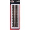 Code 83 Snap Track - Straight Sections -- 9′ 22.9cm pkg(6), HO, Atlas Model Railroad Co. 520