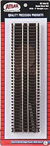 Code 83 Snap Track - Straight Sections -- 9′ 22.9cm pkg(6), HO, Atlas Model Railroad Co. 520