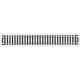 Straight Snap-Track(R) Nickel-Silver Rail -- 9′ 22.9cm (Black Ties) pkg(6), HO, Atlas Model Railroad Co. 821