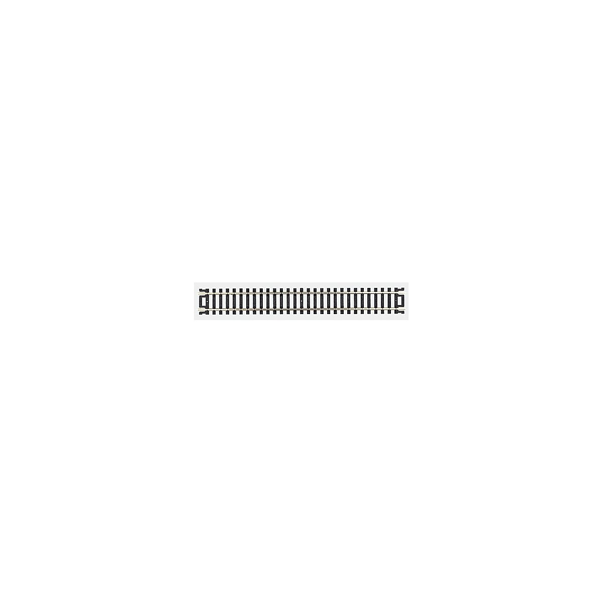 Straight Snap-Track(R) Nickel-Silver Rail -- 9′ 22.9cm (Black Ties) pkg(6), HO, Atlas Model Railroad Co. 821