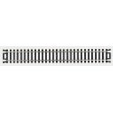 Straight Snap-Track(R) Nickel-Silver Rail -- 9′ 22.9cm (Black Ties) pkg(6), HO, Atlas Model Railroad Co. 821