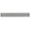 Straight Snap-Track(R) Nickel-Silver Rail -- 9′ 22.9cm (Black Ties) pkg(6), HO, Atlas Model Railroad Co. 821