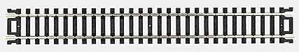 Straight Snap-Track(R) Nickel-Silver Rail -- 9′ 22.9cm (Black Ties) pkg(6), HO, Atlas Model Railroad Co. 821