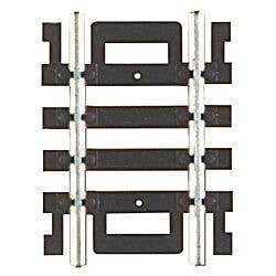 Straight Snap-Track(R) Nickel-Silver Rail -- 1-1/2′ 3.8cm (Black Ties) pkg(4), HO, Atlas Model Railroad Co. 825