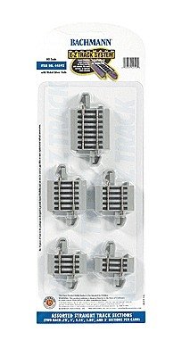 Connector Assortment - E-Z Track(R) -- Nickel Silver Rail & Gray Roadbed, HO, Bachmann Industries 44592