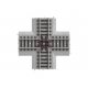 Code 83 Roadbed Track - MagneLock -- 90 Degree Crossing, HO, Lionel 8768090