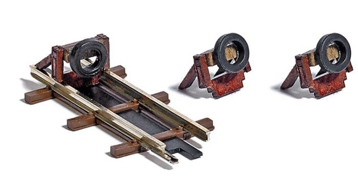 Track Bumper w/Tire Cushion Kit 2-Pack - Feldbahn, HOn2, Busch Gmbh & Co Kg 12367